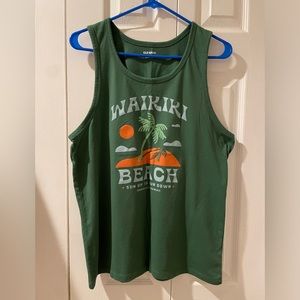 Old Navy Men’s Waikiki green tank top